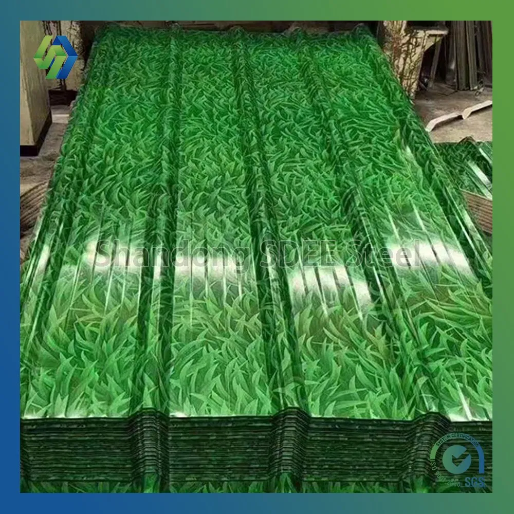 Premium Green Coated Galvanized Roofing Tiles for African Markets