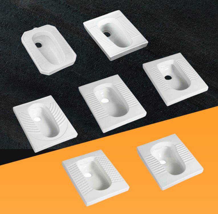 Chaozhou Factory Ceramic Wholesale Price Squat Toilet Pan Bathroom Wc Squatting Pan