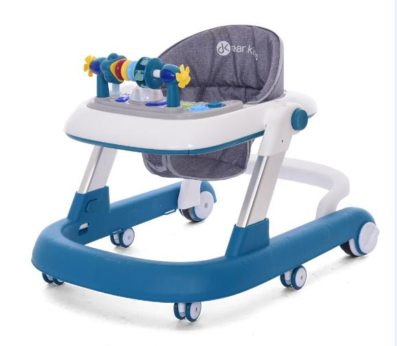 2024 Wholesale Cheap 4 in 1 Baby Products Toys/Sit-to-Stand Learning Walker/ Car Design Music Walking Kid Baby Walker with Locking Wheels and Seat