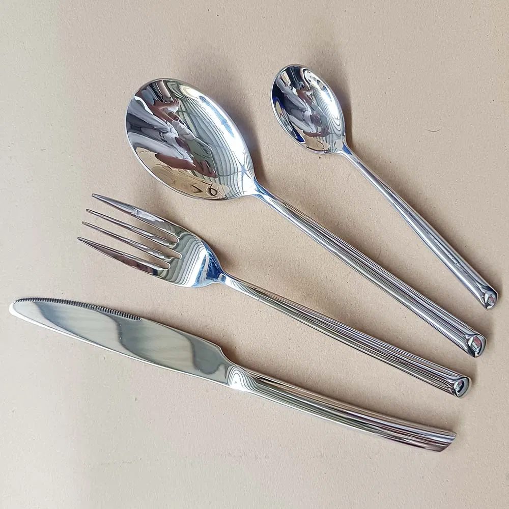 New Design Cutlery Set Cookware Dinnerware Flatware Stainless Steel 304 Golden Handle