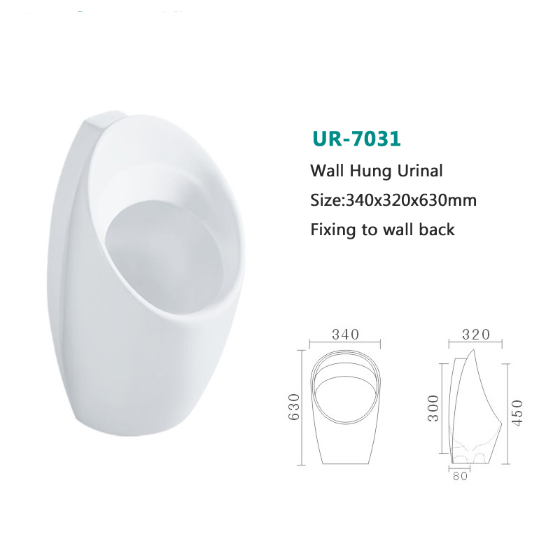 Chaozhou Factory Direct Hanging Urinals White Glazed Promotion Price Bathroom Ceramic Wall Hung Urinal