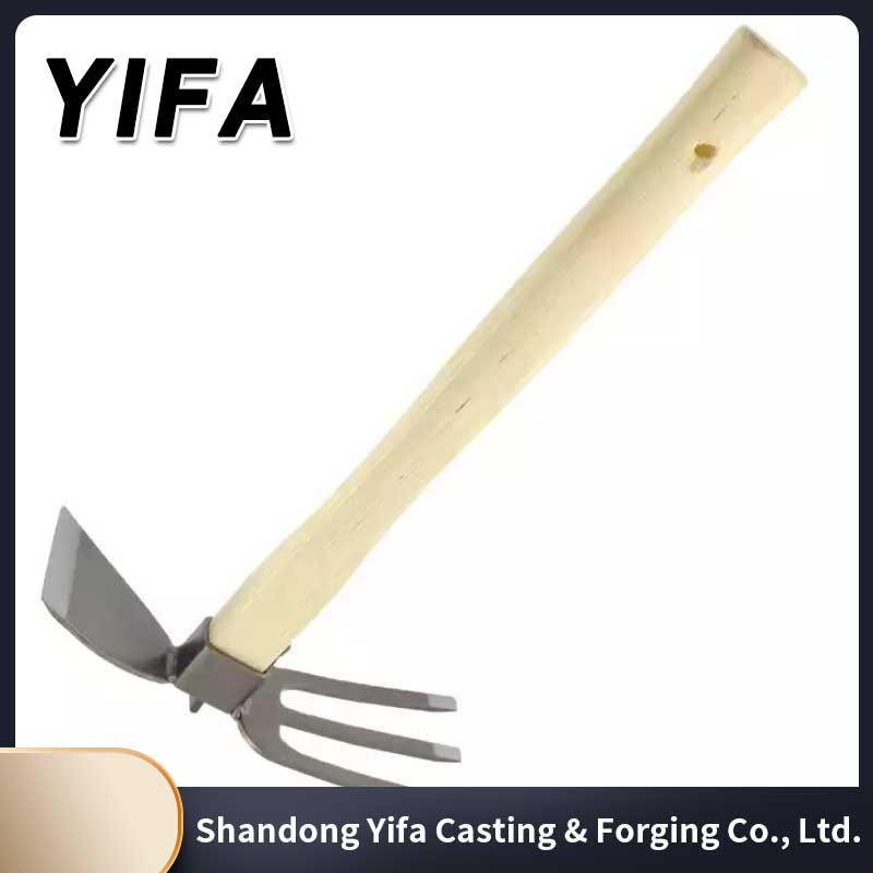 Stainless Steel Small Hoe Garden Hand Weed Hoe Hand Held Durable Sharp Edge Tools for Farm Gardening, Soil Loosening, Weeding, Planting