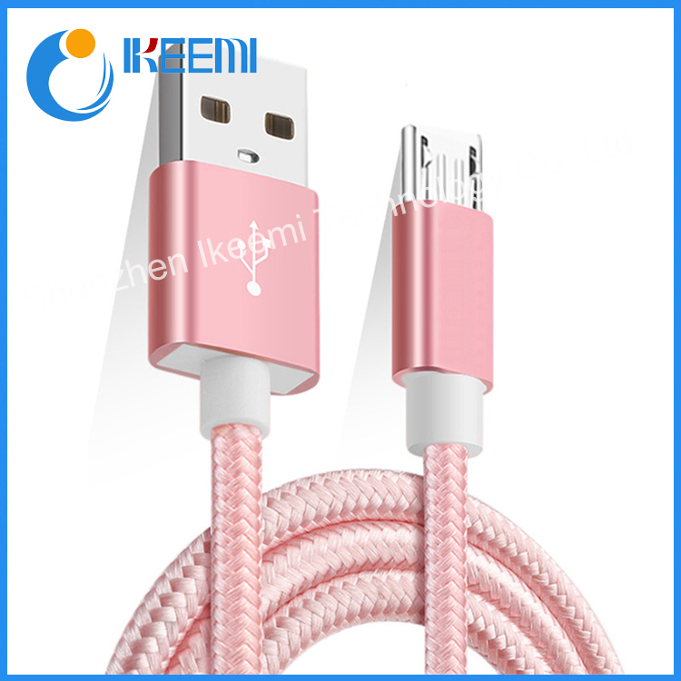 Wholesale 1m Mobile Phone Flexible USB Data Cable USB Cable Fast Charging Data Cable for Android
