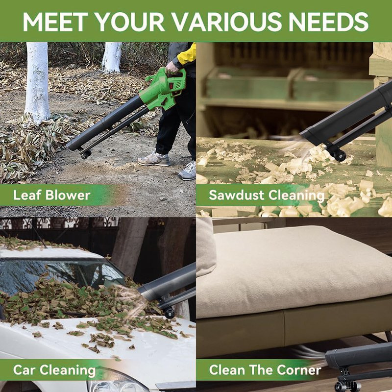 Vacuum Blower Variable Speed 3 in 1 Electric Leaf Blower (EVB004)
