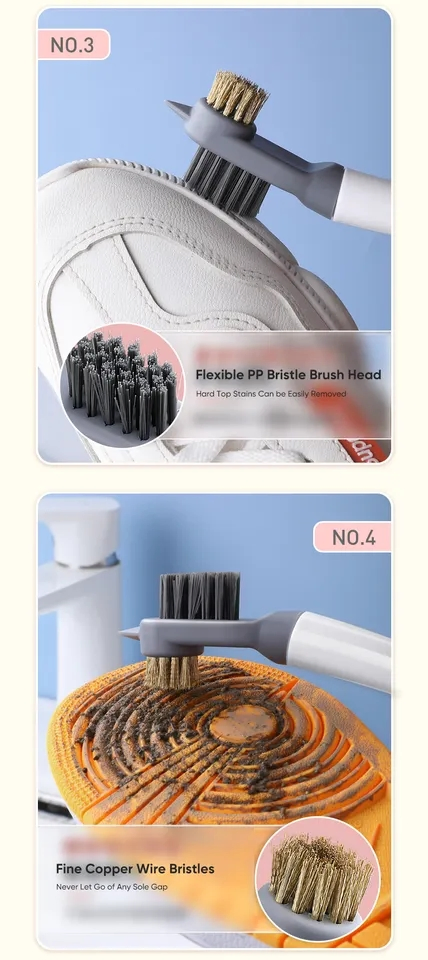 Hot Selling Cleaning Shoe Brush Multifunctional Long Handle Shoe Brush