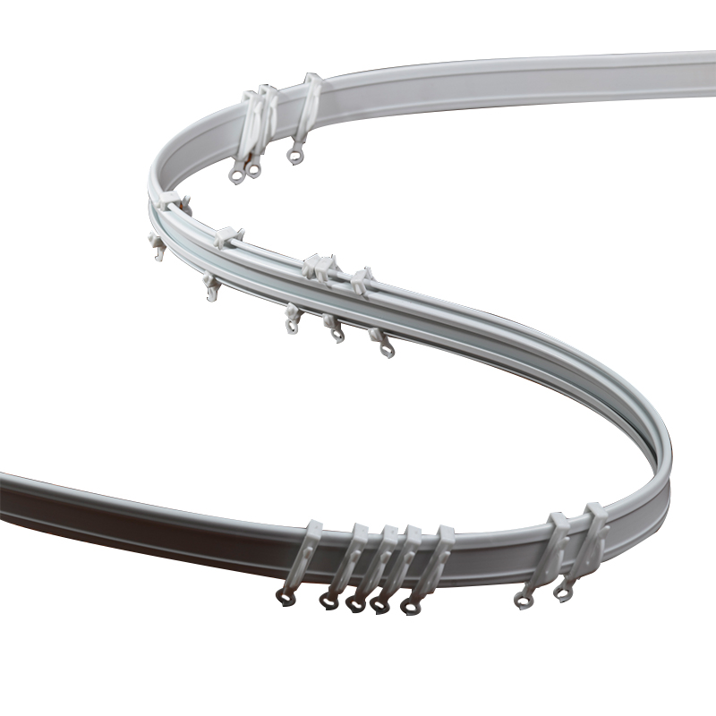 Straight and Curved Curtain Tubes for Wall Mount Window Room Divider