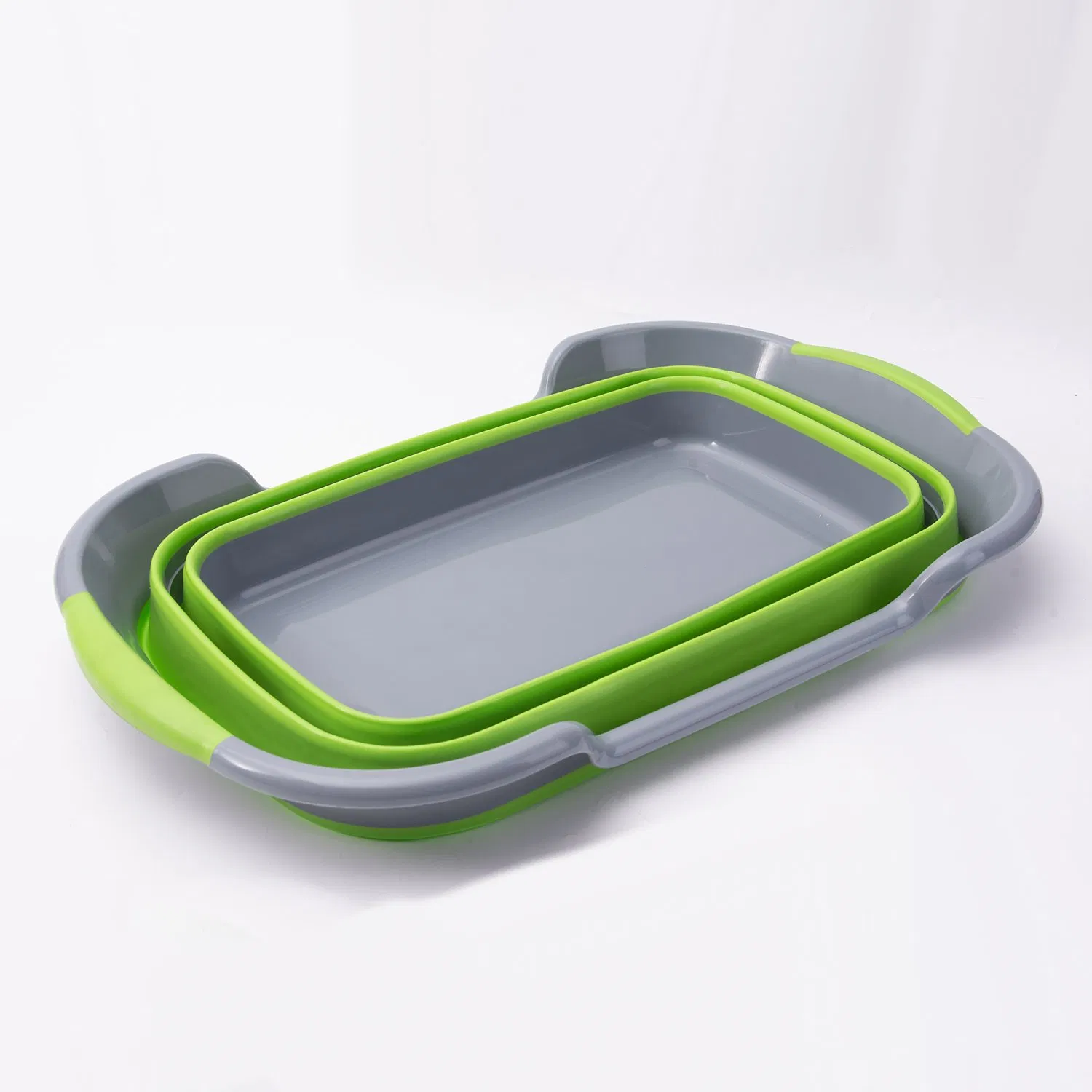 Green Multi-Functional Polyester Foldable Bathtub Storage Basket for Dirty Clothes Pet Swimmingpool