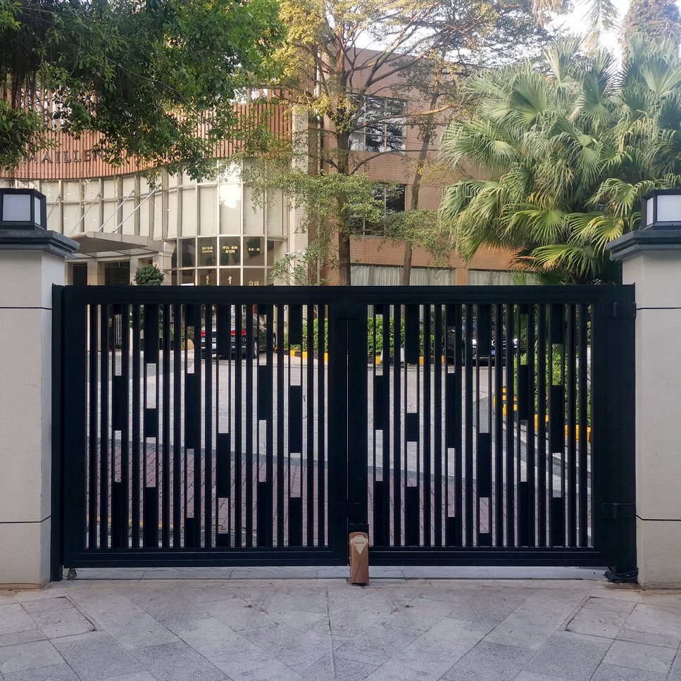 Vealla Automatic Gate Folding Security Metal Aluminium Sliding Front Door with TUV