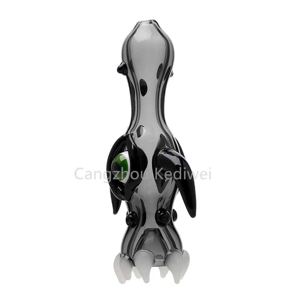 Factory Customized Evil Eye Design Glass Hand Pipe Spoon Pipe for Smoking