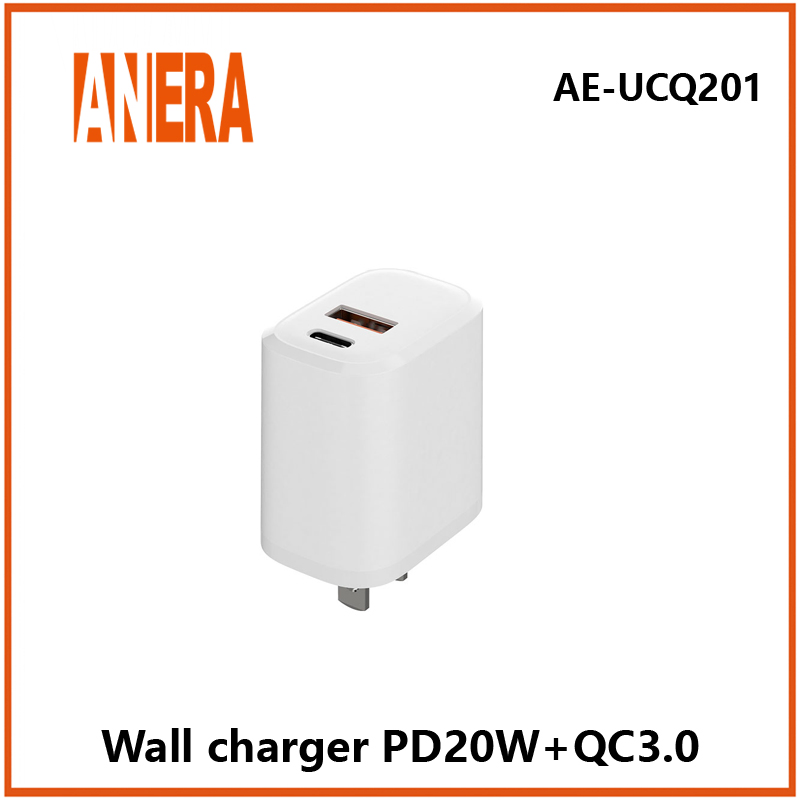 Быстрая зарядка PD 20W для iPhone с EU/US/UK вилкой
