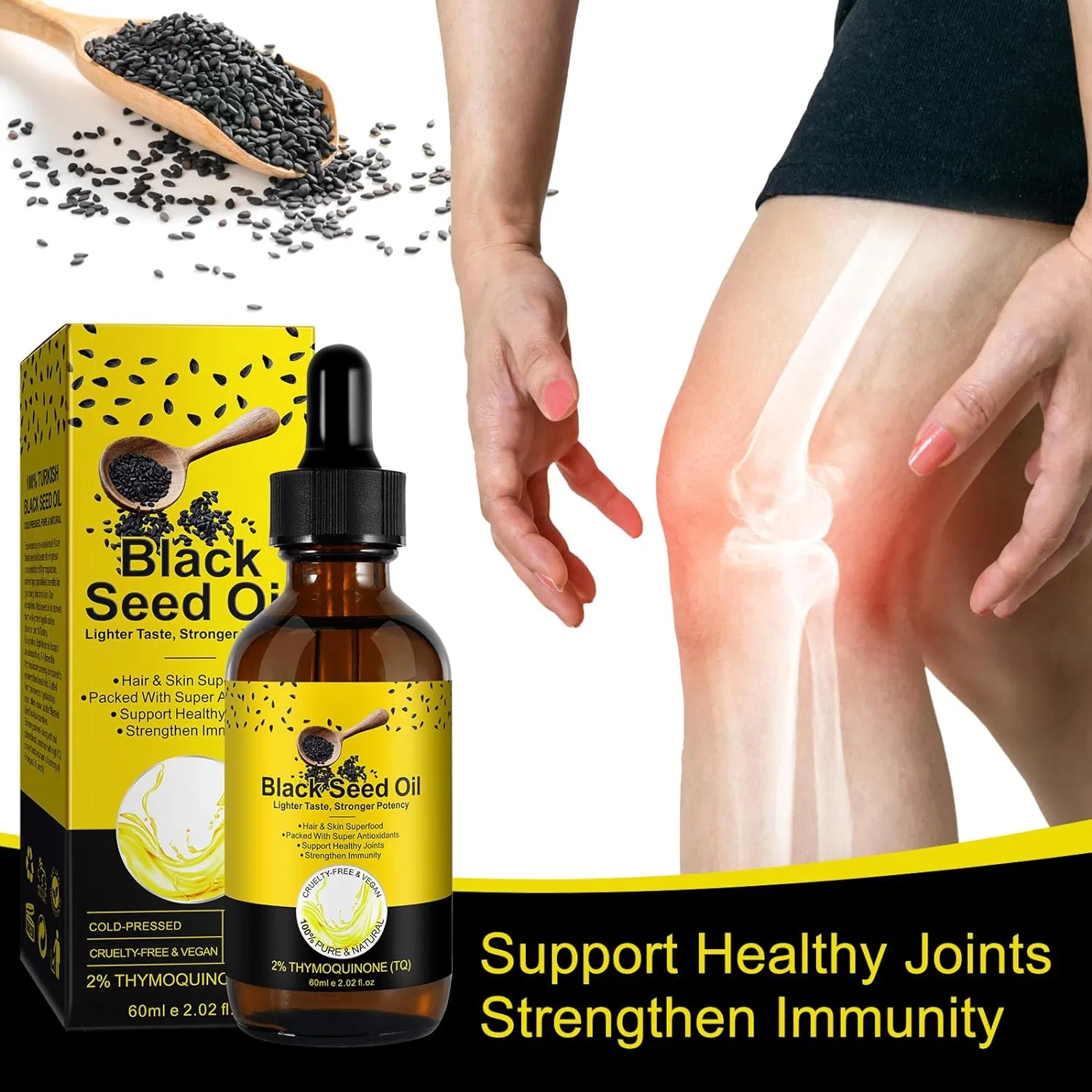 Beauty Cosmetics Skin Care Hair Growth Nourishes Hydrates Hair Black Seed Oil