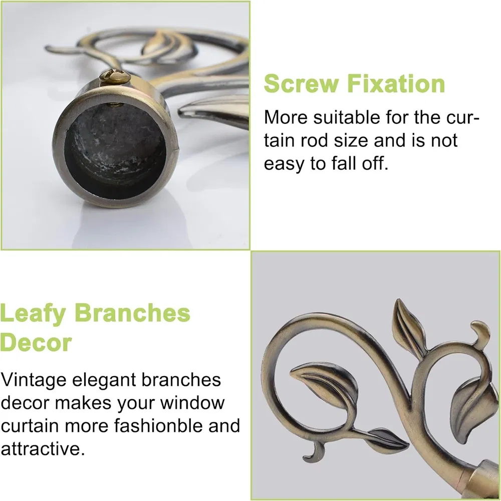 Window Curtain Rod with Aluminium End Cap