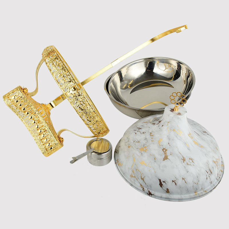 8 Litre Hotel Catering Restaurant Buffet Chafing Dish Gold Color