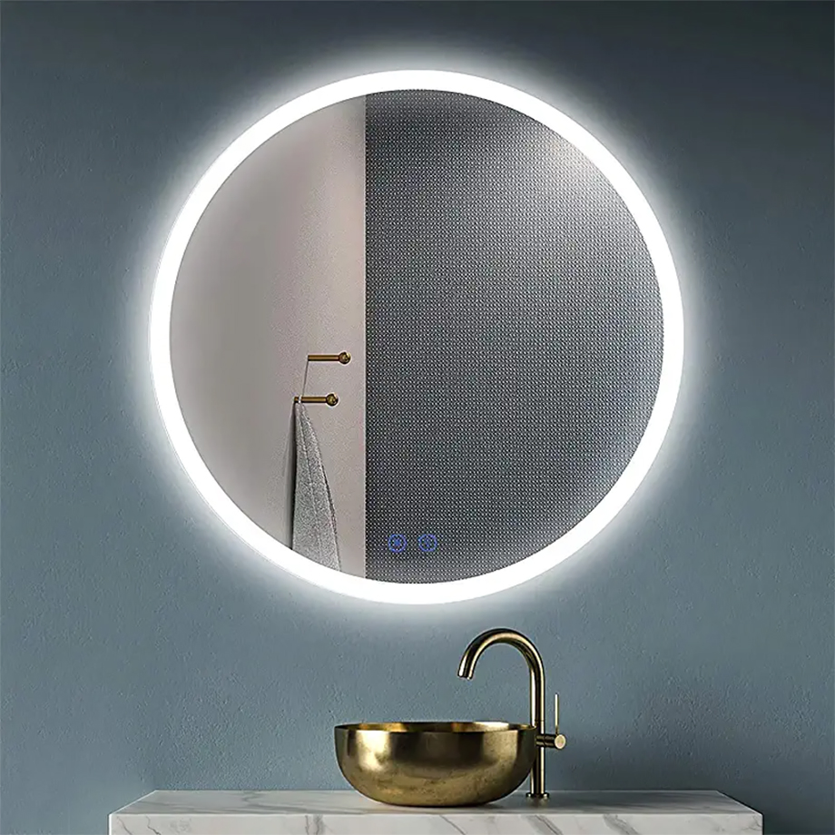 China Customized Dimmable Lights Smart Mirror Espejos Frameless LED Wall Mirror