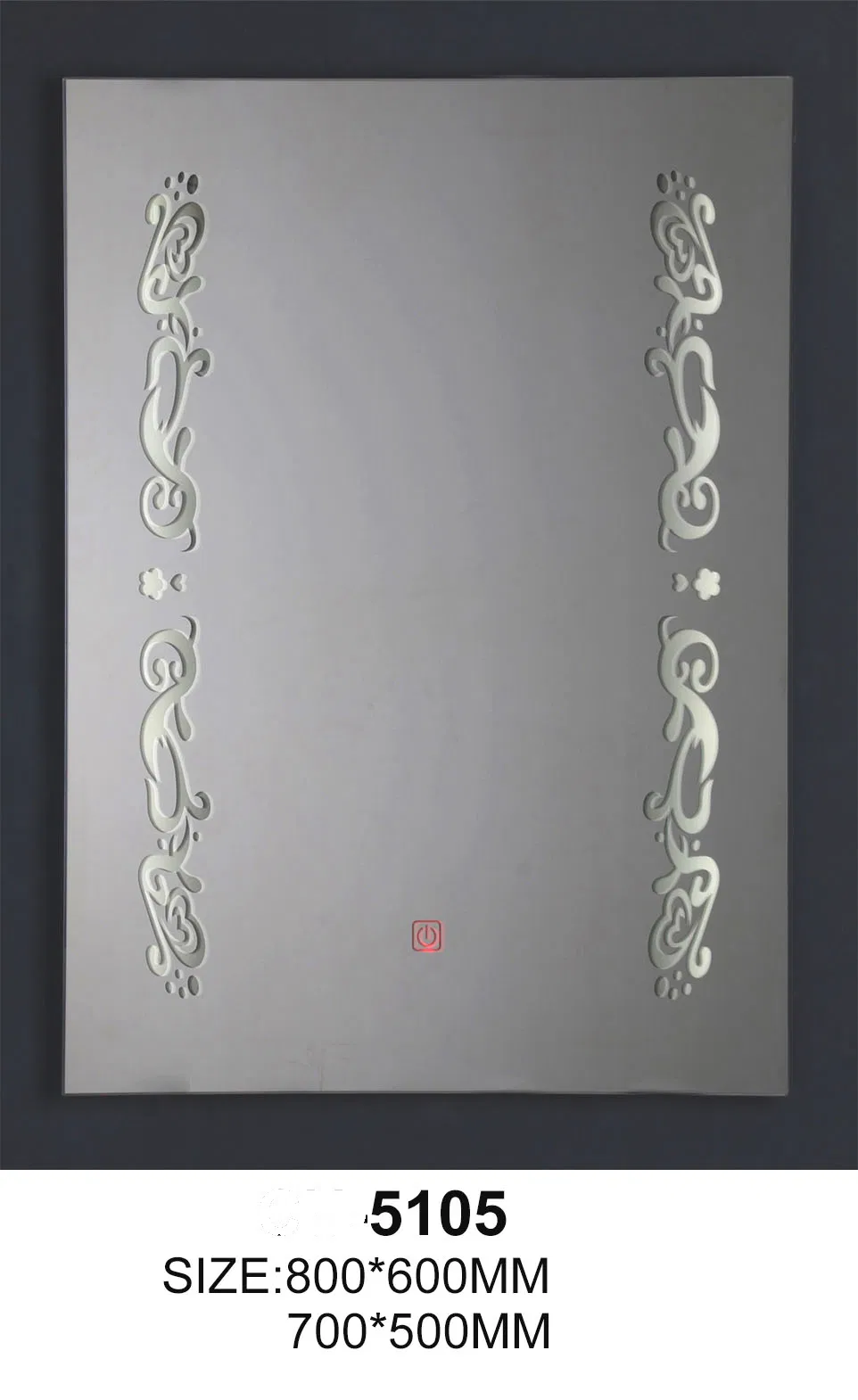 Cheap Wall Hotel Bath Room Silver Bathroom Illuminated Smart Triangle Styling Mirror