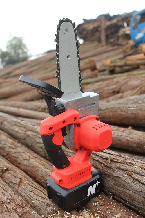 K898 New Energy Mini Chainsaw 21V 8 Inch One Hand Chainsaw Cordless Mini Electric Chainsaw