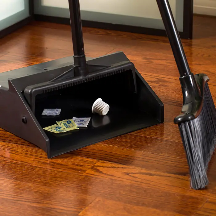 Comercial Household Cleaning Supplies Long Handle Plastic Broom and Dust Pan