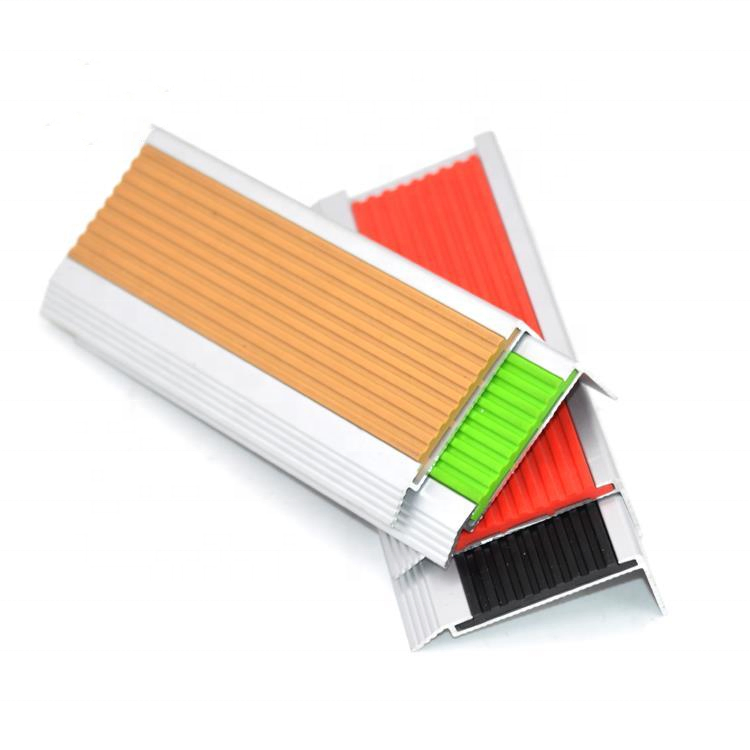 Non Slip Outdoor Edge Trim Protection Flooring Stairs Laminate Nose PVC Stair Tread Strip Nosing