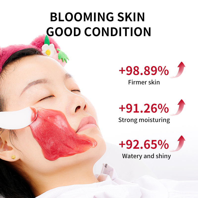 OEM Private Label Rose Natural Powder Crystal Jelly Hydrating Moisturizing Whitening Facial Mask