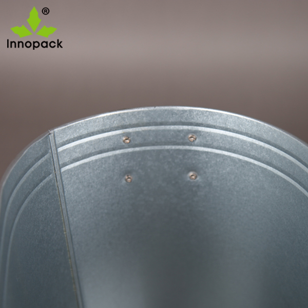 Galvanized Steel Square Tub Metal Ice Buckets for Beverage Beer Wine