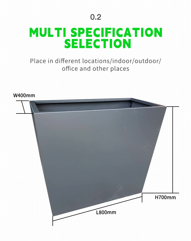 Металлический уличный вазон для растений Club Bar