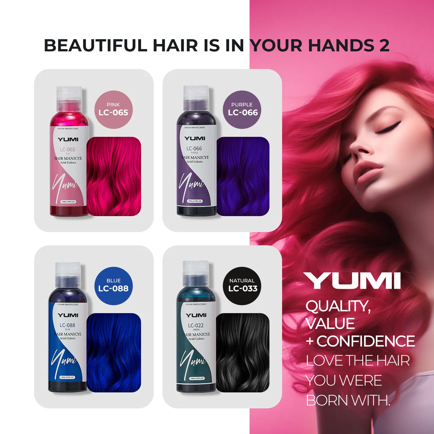 OEM/ODM Semi-Permanent No Ammonia and Treatment Hair Acid Wax Dyeing