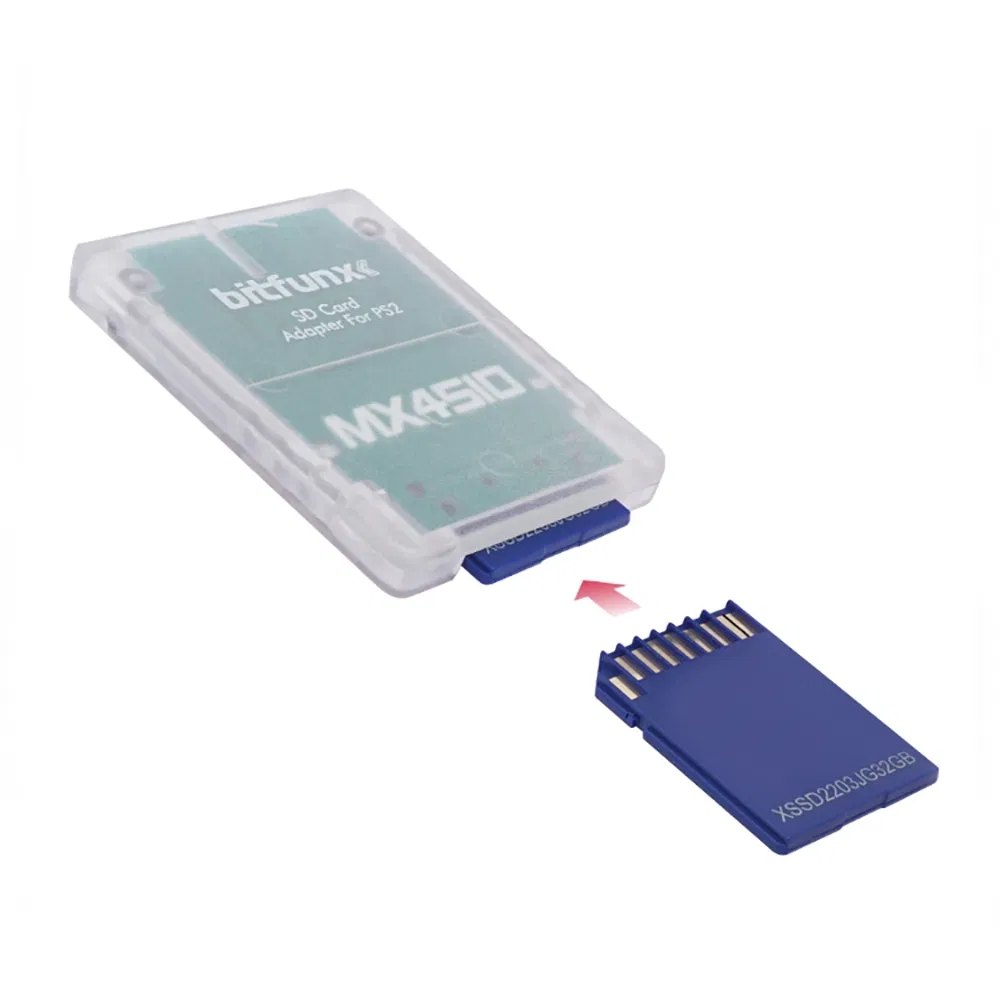 Прозрачный адаптер карт для PS2 Mx4sio Sio2SD