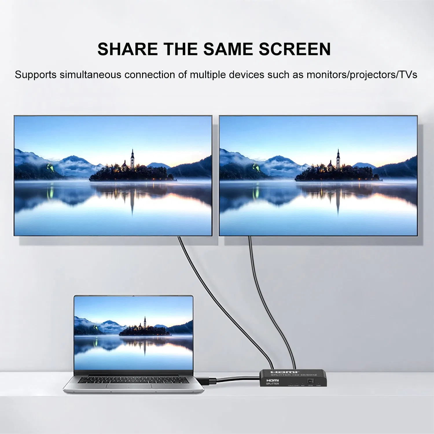 Разветвитель HDMI 1x2 4K 60Hz