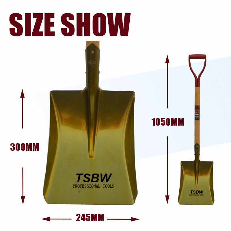 Short Wooden Handle Ecuador Tombo Brand Steel Digging Agricultural Tool Pala Shovel