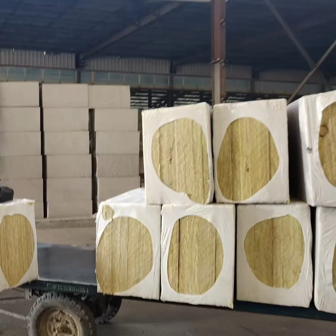 Rock Wool Building Insulation Materials Fireproof Rock Wool Panel Heat Resistant