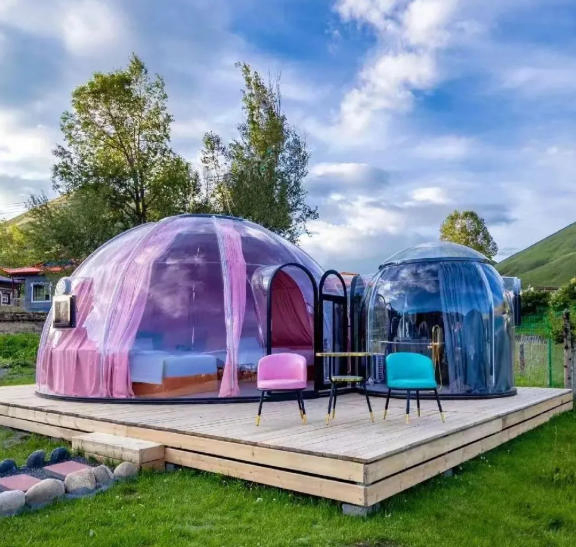 Starry Bubble House Outdoor Pavilion Leisure-Transparent Tent Hotel Starry Sky Room Luxury