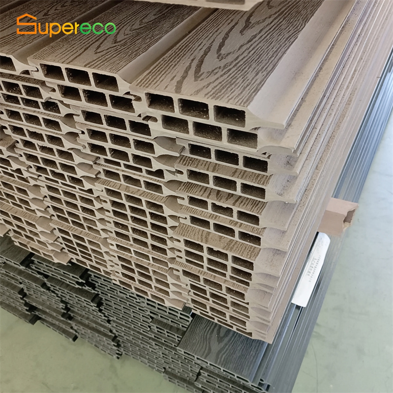 Modern Waterproof Anti UV WPC Composite Panels Fencing Outdoor Garden Fence