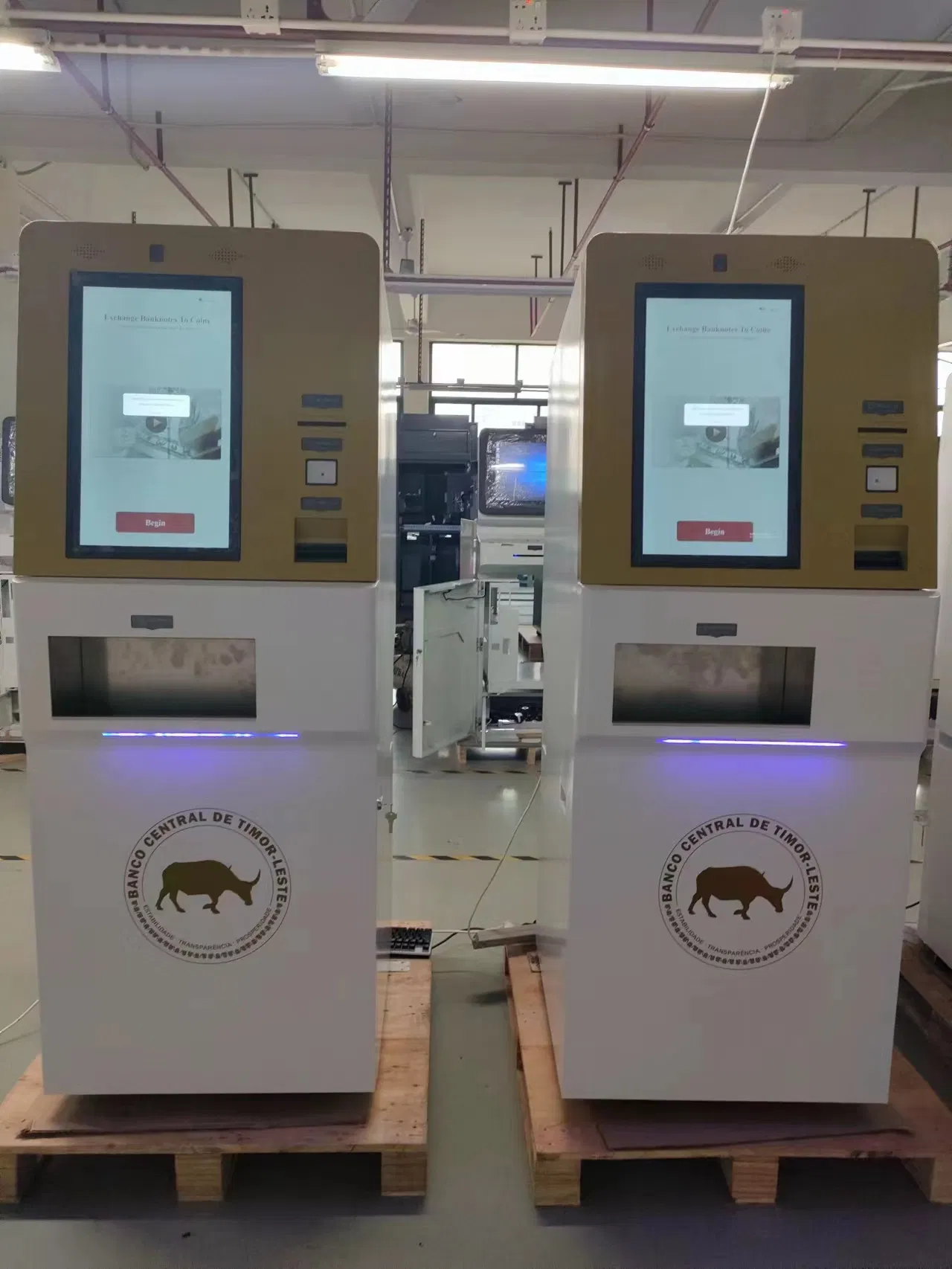 Self Service Money Exchange Kiosk for Bank