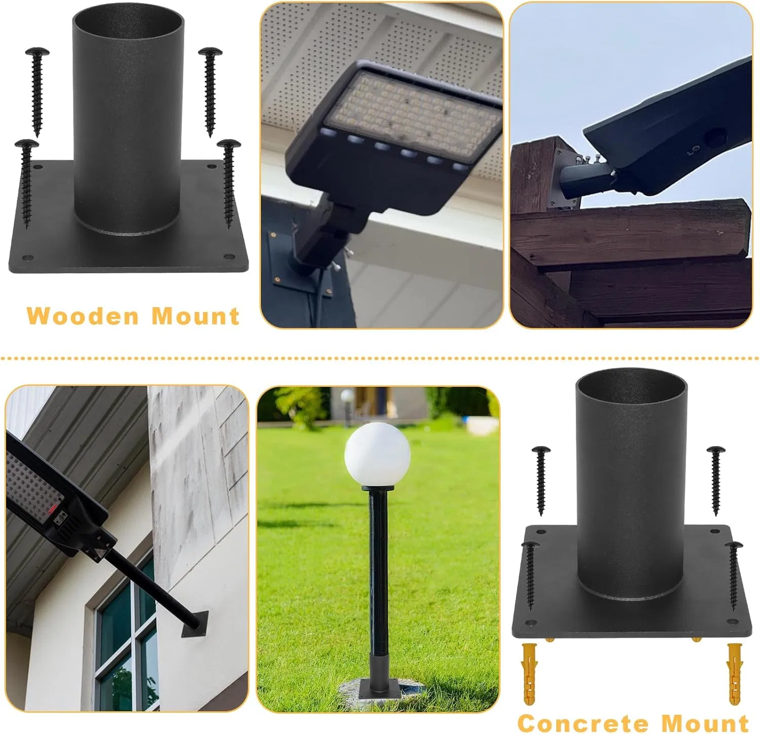 Кронштейн настенный прямой для светильников