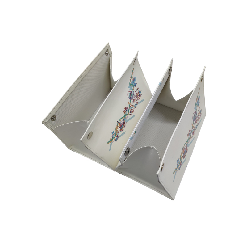 Custom Promotion Gift PU Leather Non-Woven Fabric Tissue Bag