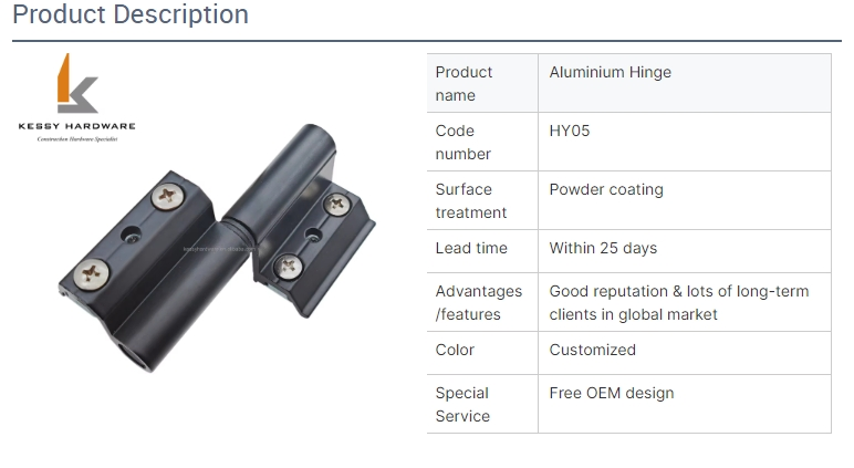 Aluminium Alloy Window and Door Hardware Accessories Casement Window Hinges