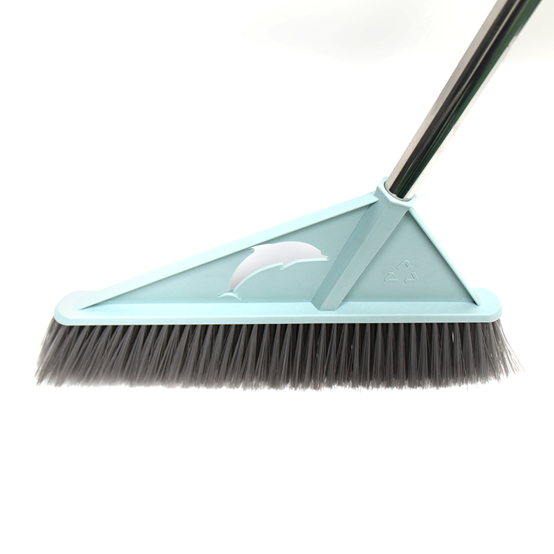 Heavy-Duty Outdoor Broom Long Handle Stiff Bristle Angle Broom Garden Broom