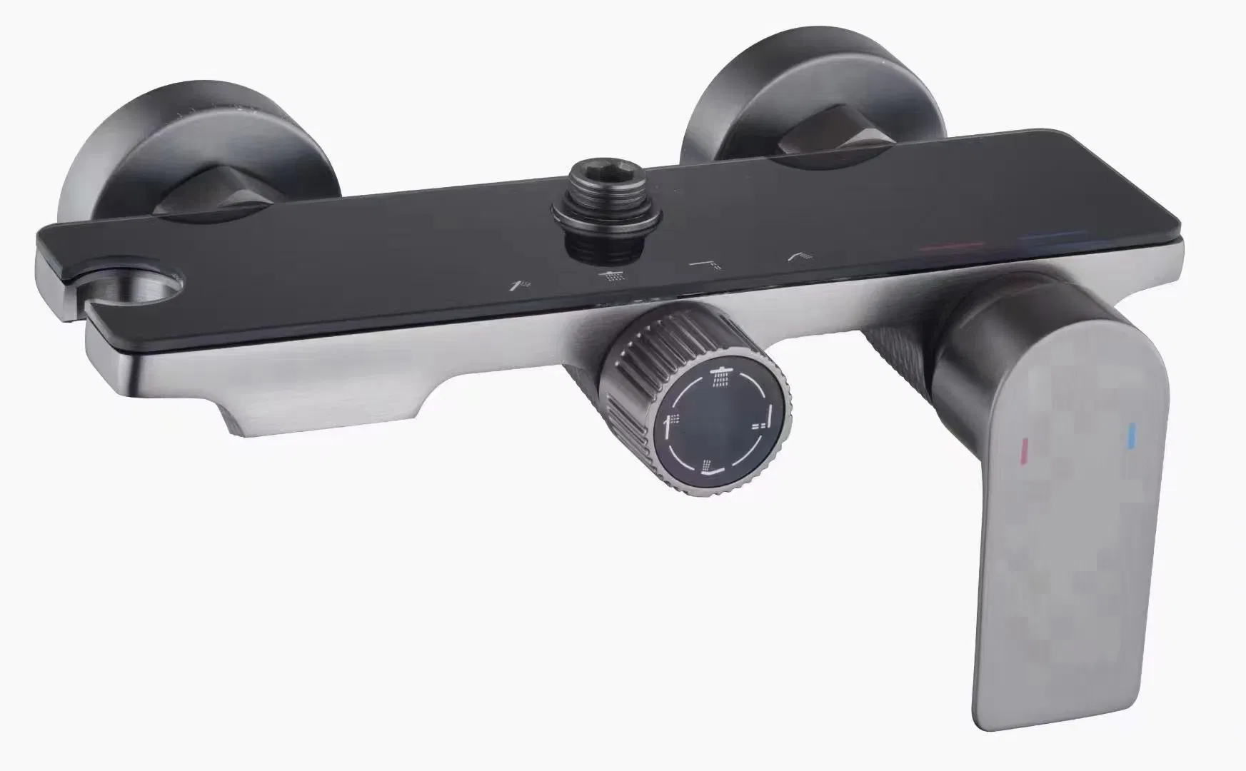 Dual Handle Matte Black Shower Trim System