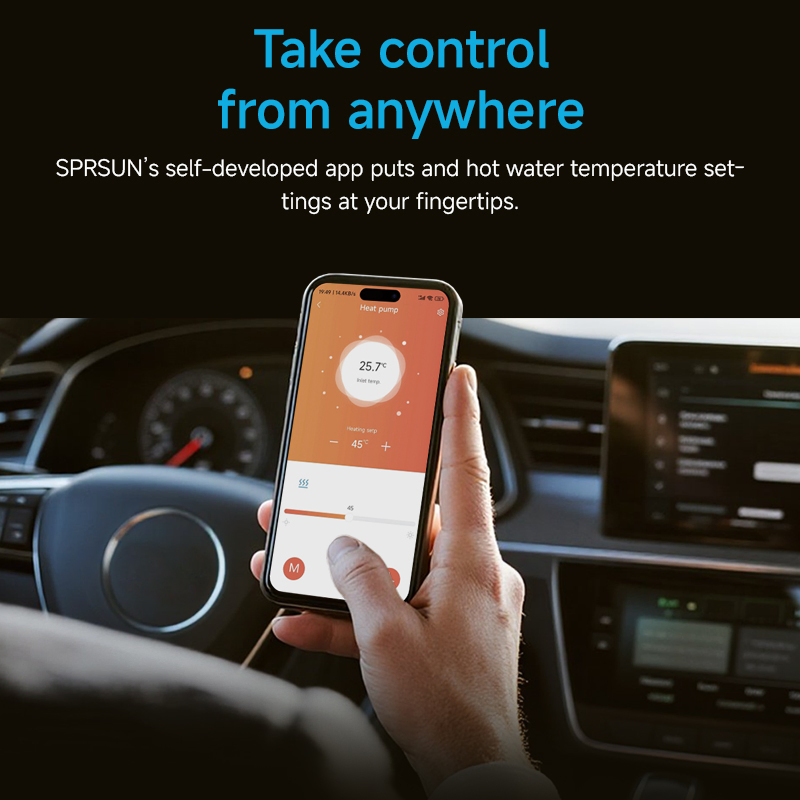 Инверторный тепловой насос для горячей воды Sprsun