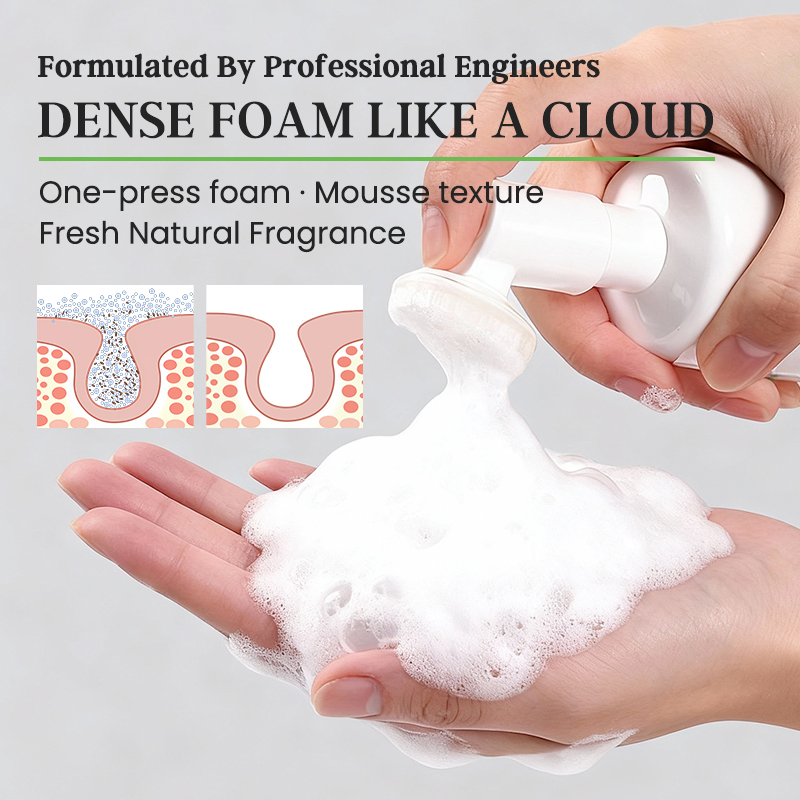 Custom Logo Amino Acid Cleansing Mousse Pore Cleansing Antioxidant