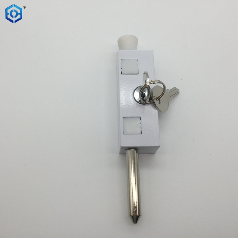 Multi-Purpose White Sliding Patio Door Keyed with Bolt Lock