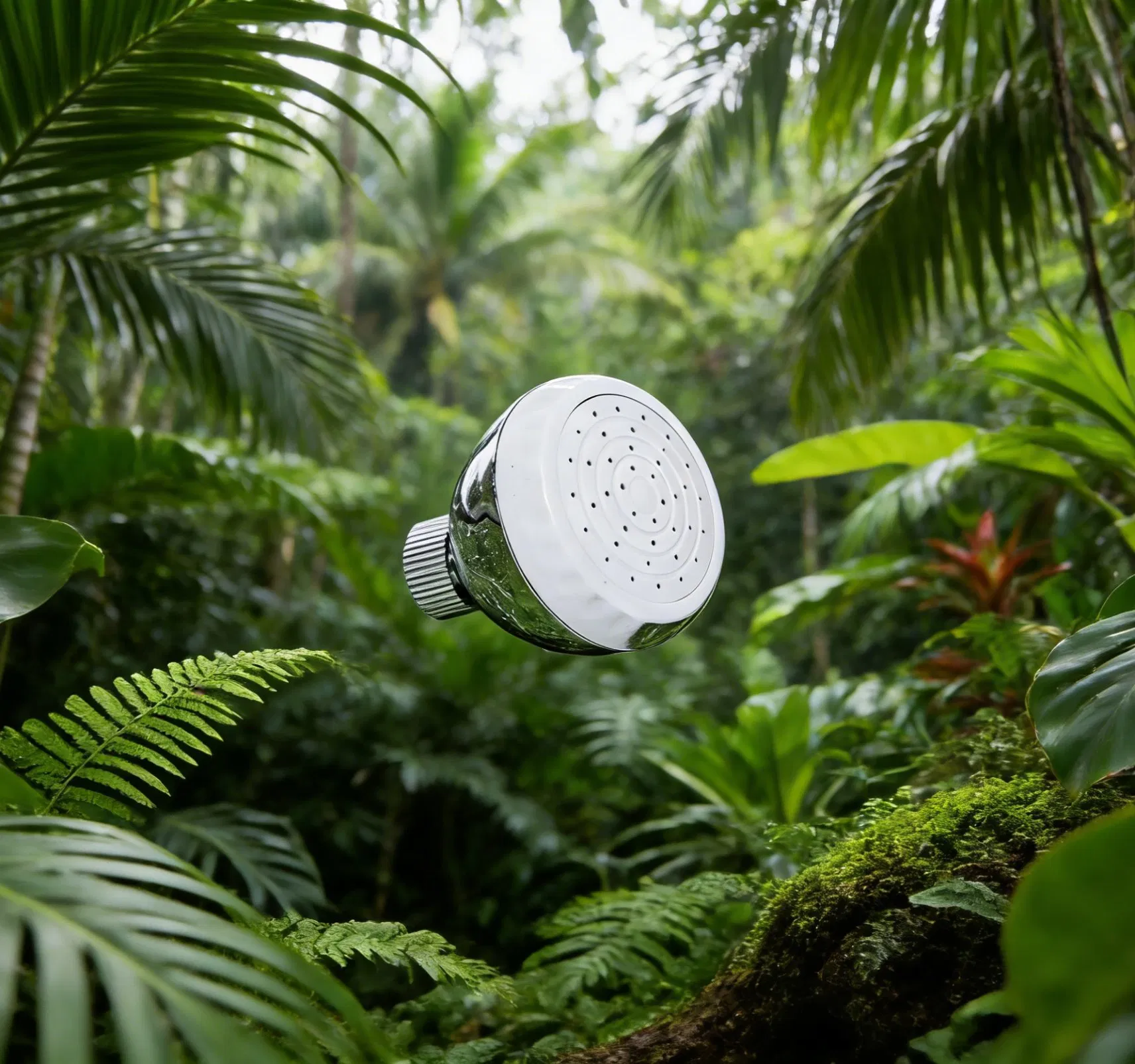 Lightweight Plastic Round Shower Head for Bathroom