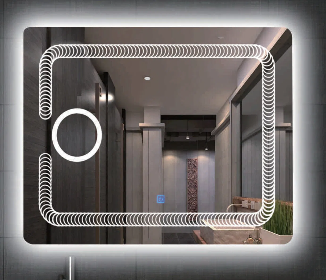 Modern Creative Home Decor Irregular Wall Mirror Large Dressing