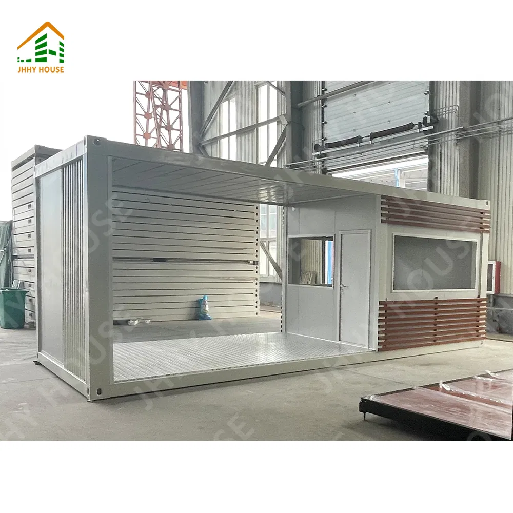 JHHY Modular Portable Fast Install Office Shop Prefabricate Flat Pack Container House