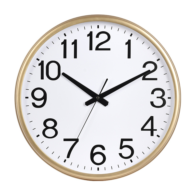 Customized Simple Plastic Quartz Wall Clock for Gift