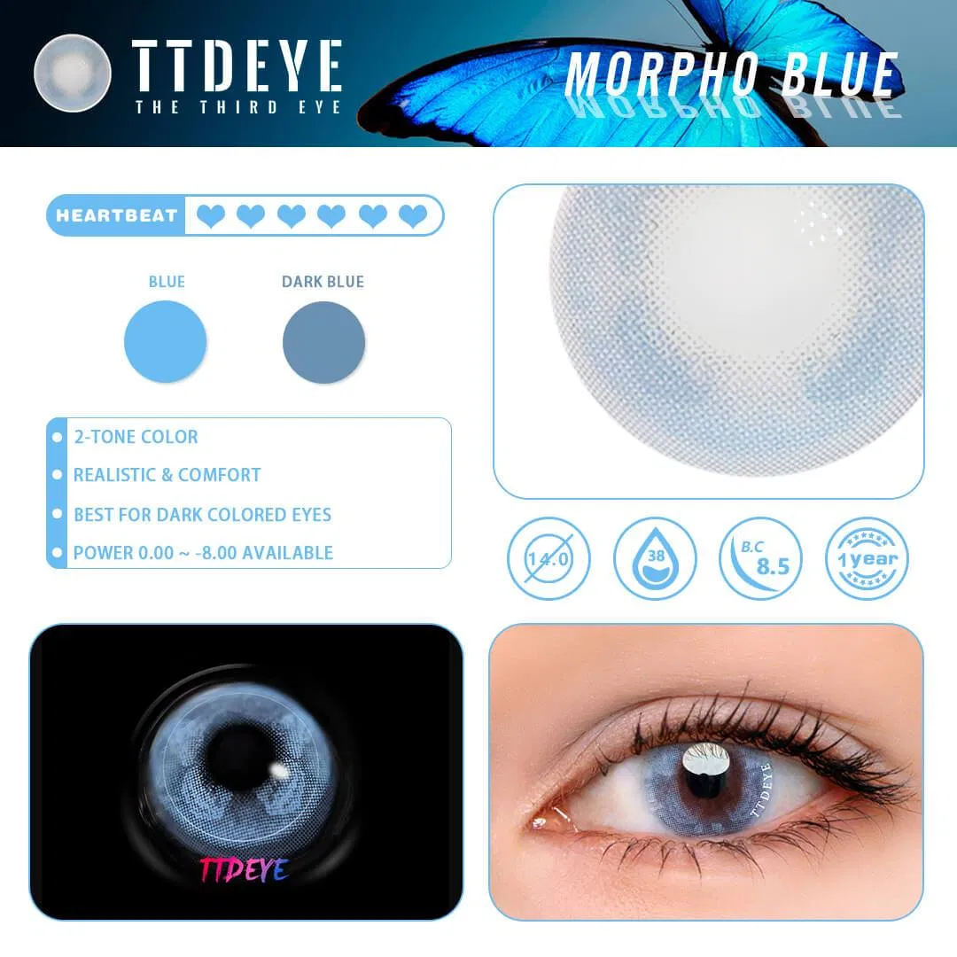 ISO13485 Eye Enhancing Natural Color Contact Lens Prescription One Year 14mm