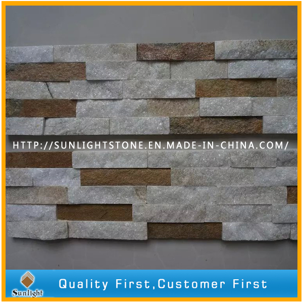Natural Yellow/Rusty/White/Black Roofing Stone Veneer Wall Panel Quartzite Slate