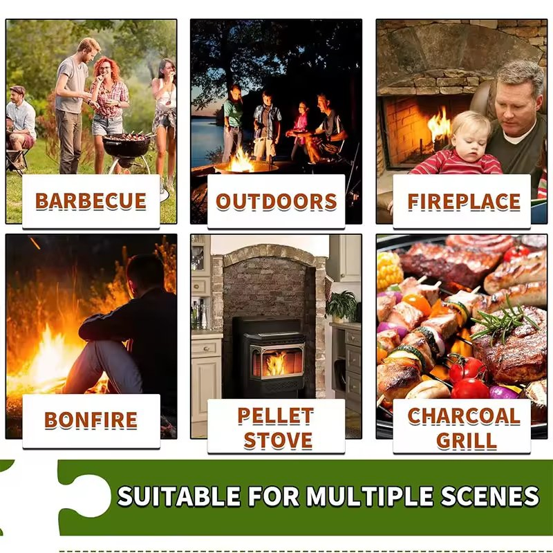 Eco-Friendly Charcoal Wood Fire Starter for Indoor and Outdoor Use