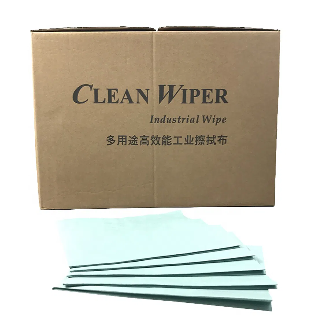 55%Cellulose 45%Polyester Blue Folding X60 Cleaning Wipes