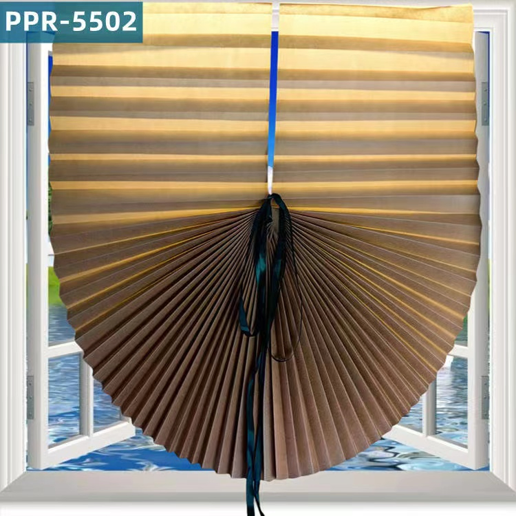 Polypropylene with Ribbon, Pleated Semi-Shading Curtain PPR5502, Can Be Cut and Pasted
